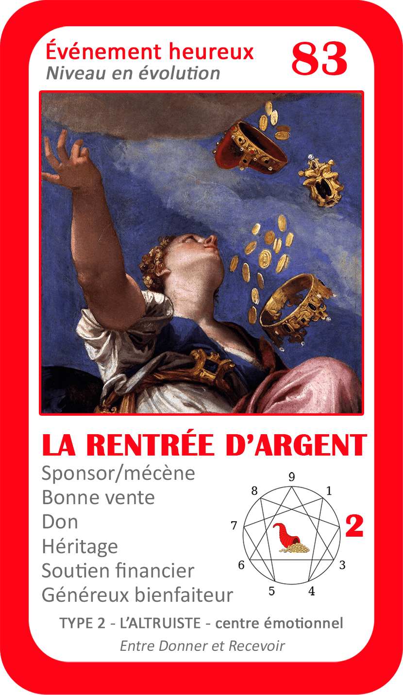 L'Oracle de l'ennéagramme professionnel : carte 83 La Rentrée d'Argent
