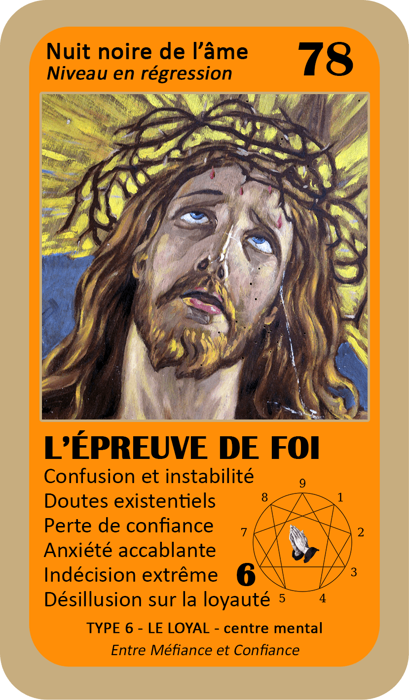 L'Oracle de l'ennéagramme mystique : carte 78 L'Épreuve de Foi