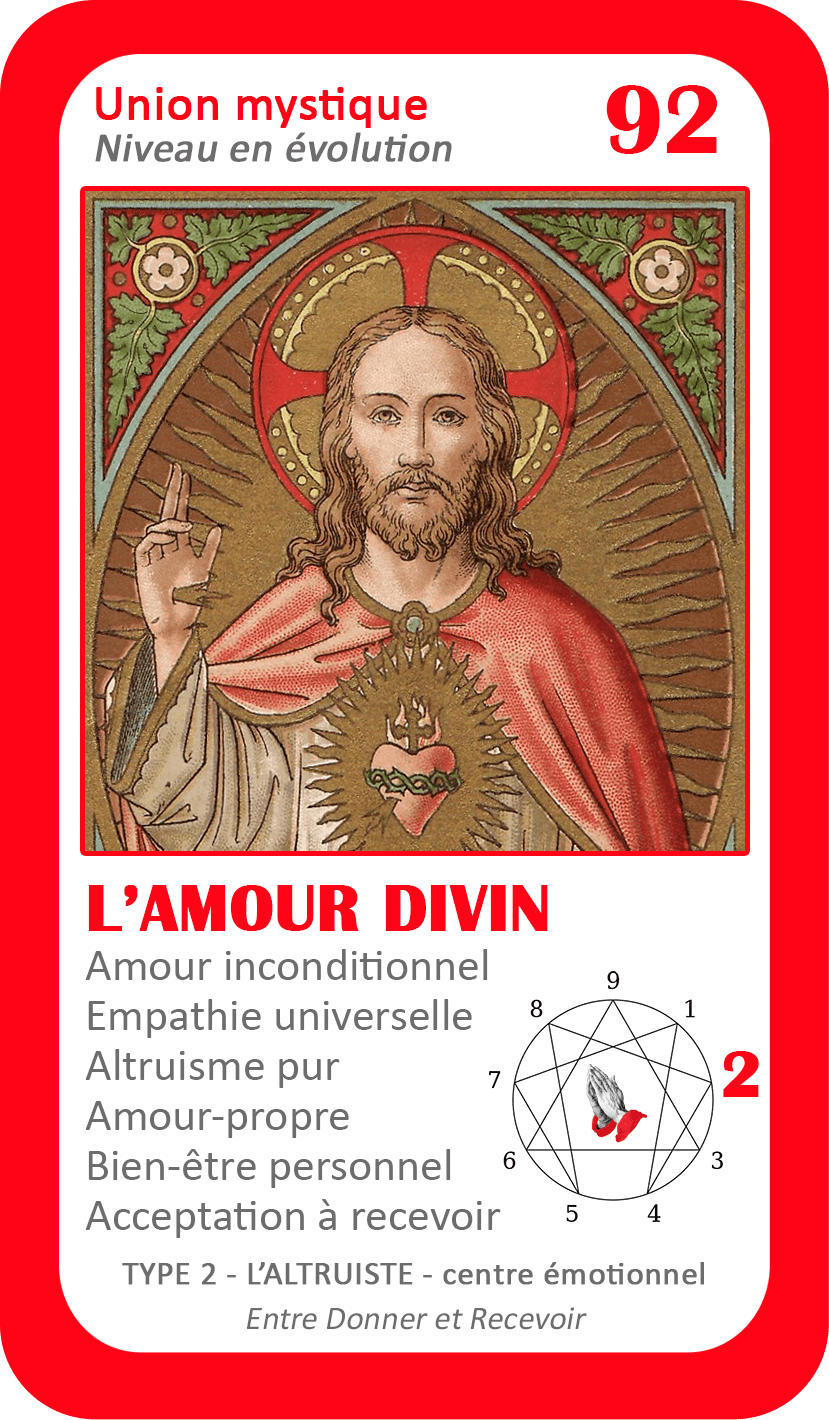 L'Oracle de l'ennéagramme mystique : carte 92 L'Amour Divin