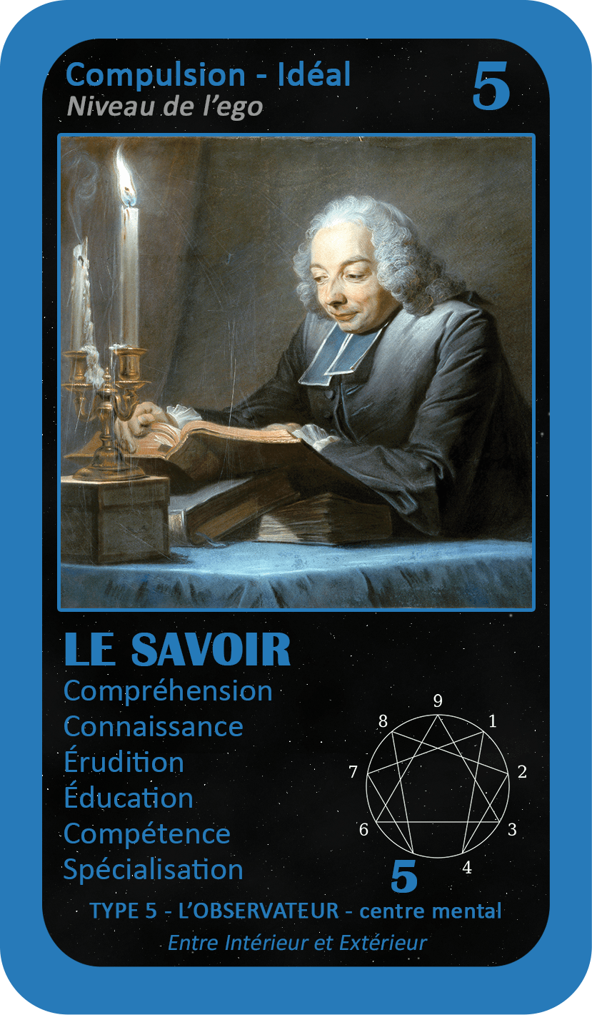 L'Oracle de l'ennéagramme général : carte 5 Le Savoir