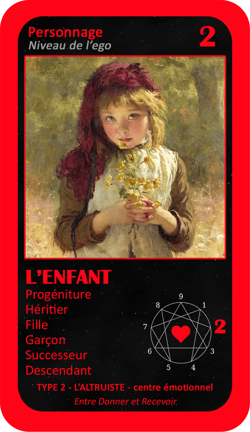 L'Oracle de l'ennéagramme sentimental : carte 2 L'Enfant