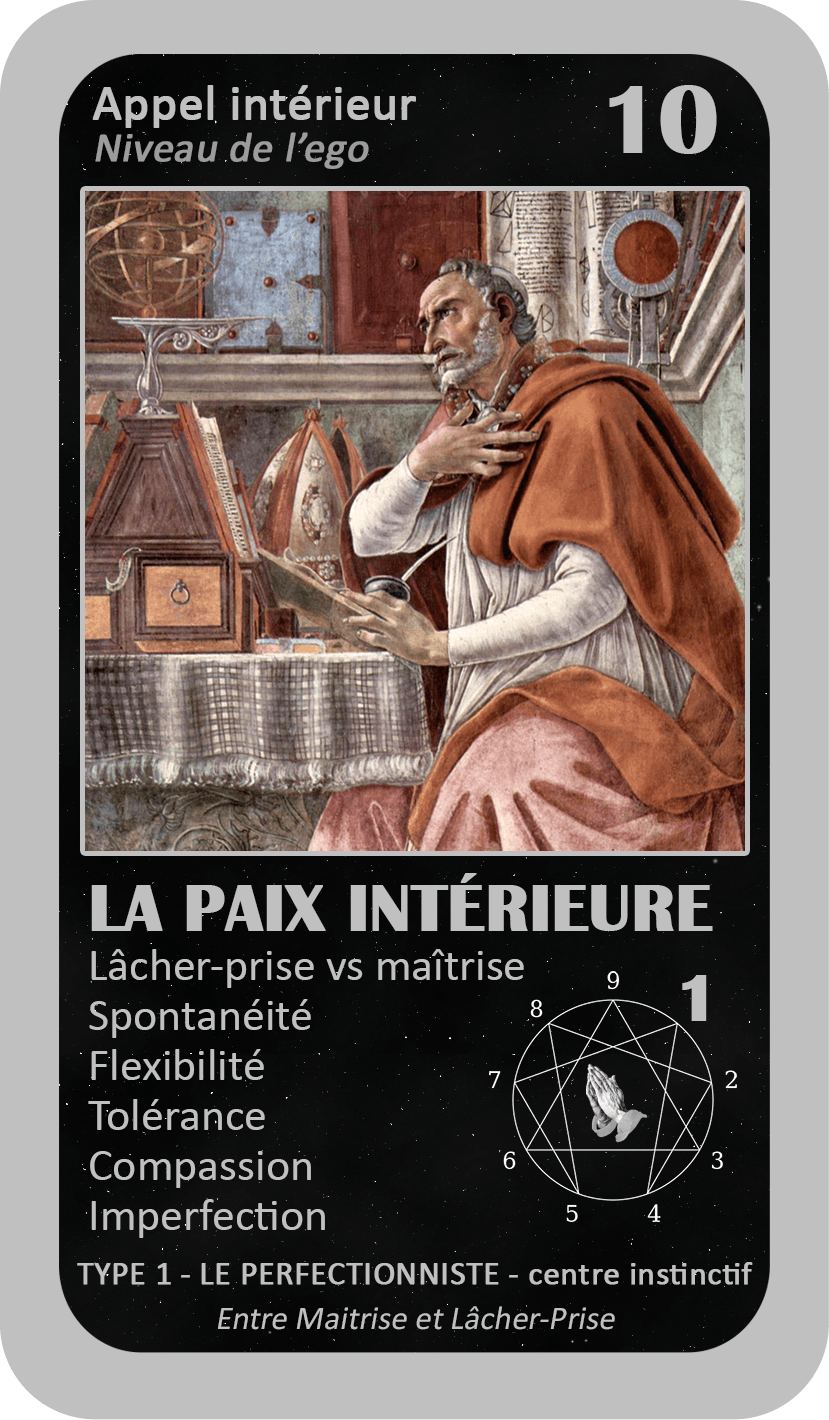 L'Oracle de l'ennéagramme mystique : carte 10 La Paix Intérieure