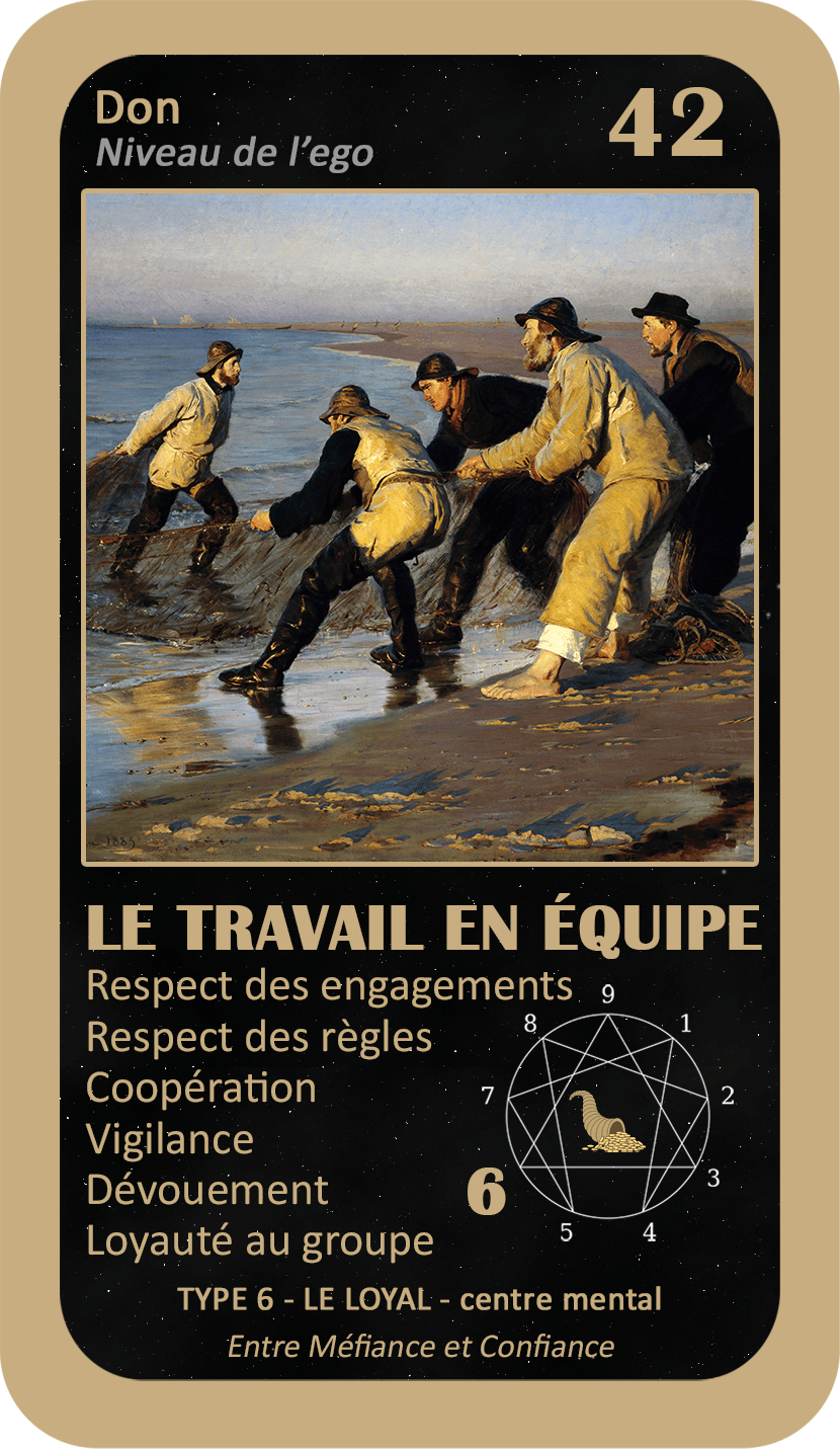 L'Oracle de l'ennéagramme professionnel : carte 42 Le Travail en Équipe