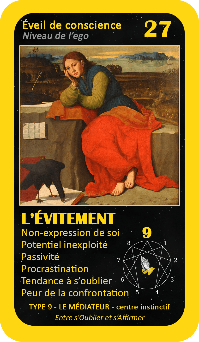 L'Oracle de l'ennéagramme mystique : carte 27 L'Évitement