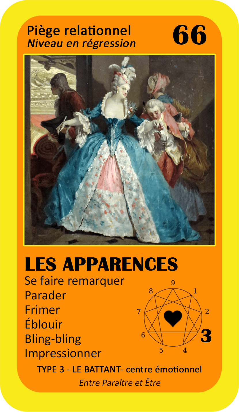 L'Oracle de l'ennéagramme sentimental : carte 66 Les Apparences