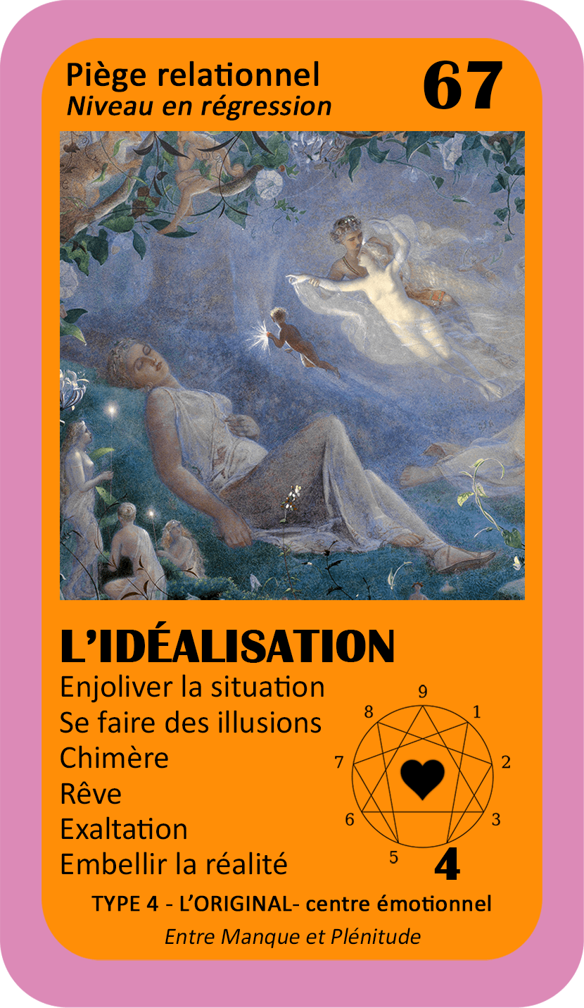 L'Oracle de l'ennéagramme sentimental : carte 67 L'Idéalisation