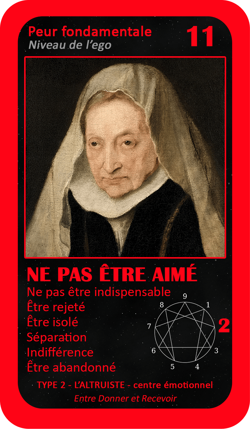 L'Oracle de l'ennéagramme général : carte 11 Ne Pas Être Aimé