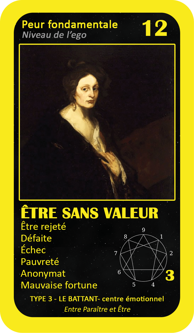 L'Oracle de l'ennéagramme général : carte 12 Être Sans Valeur