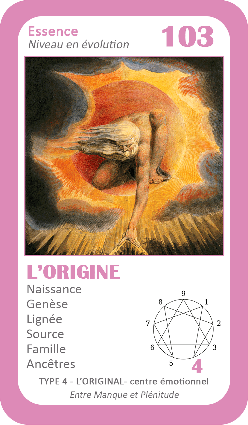 L'Oracle de l'ennéagramme général : carte 103 L'Origine
