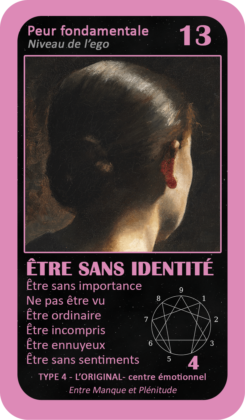 L'Oracle de l'ennéagramme général : carte 13 Être Sans Identité