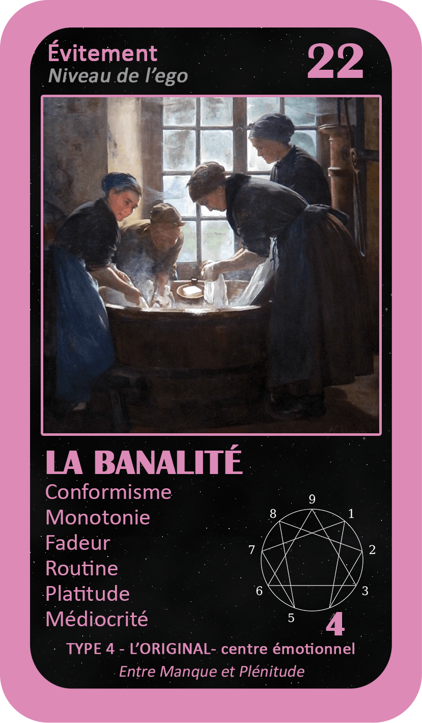 L'Oracle de l'ennéagramme général : carte 22 La Banalité