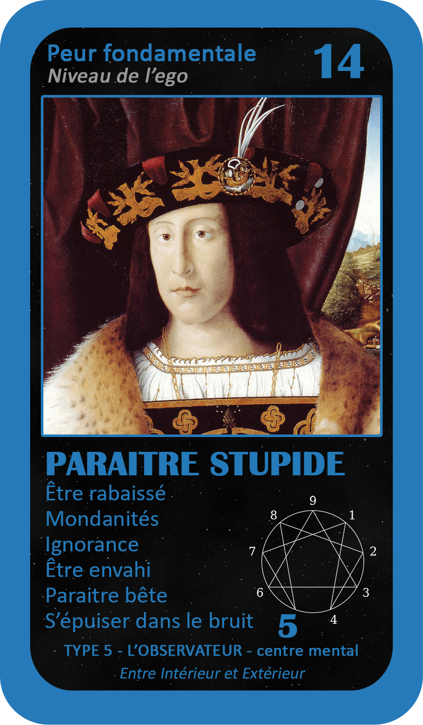 L'Oracle de l'ennéagramme général : carte 14 Paraître Stupide