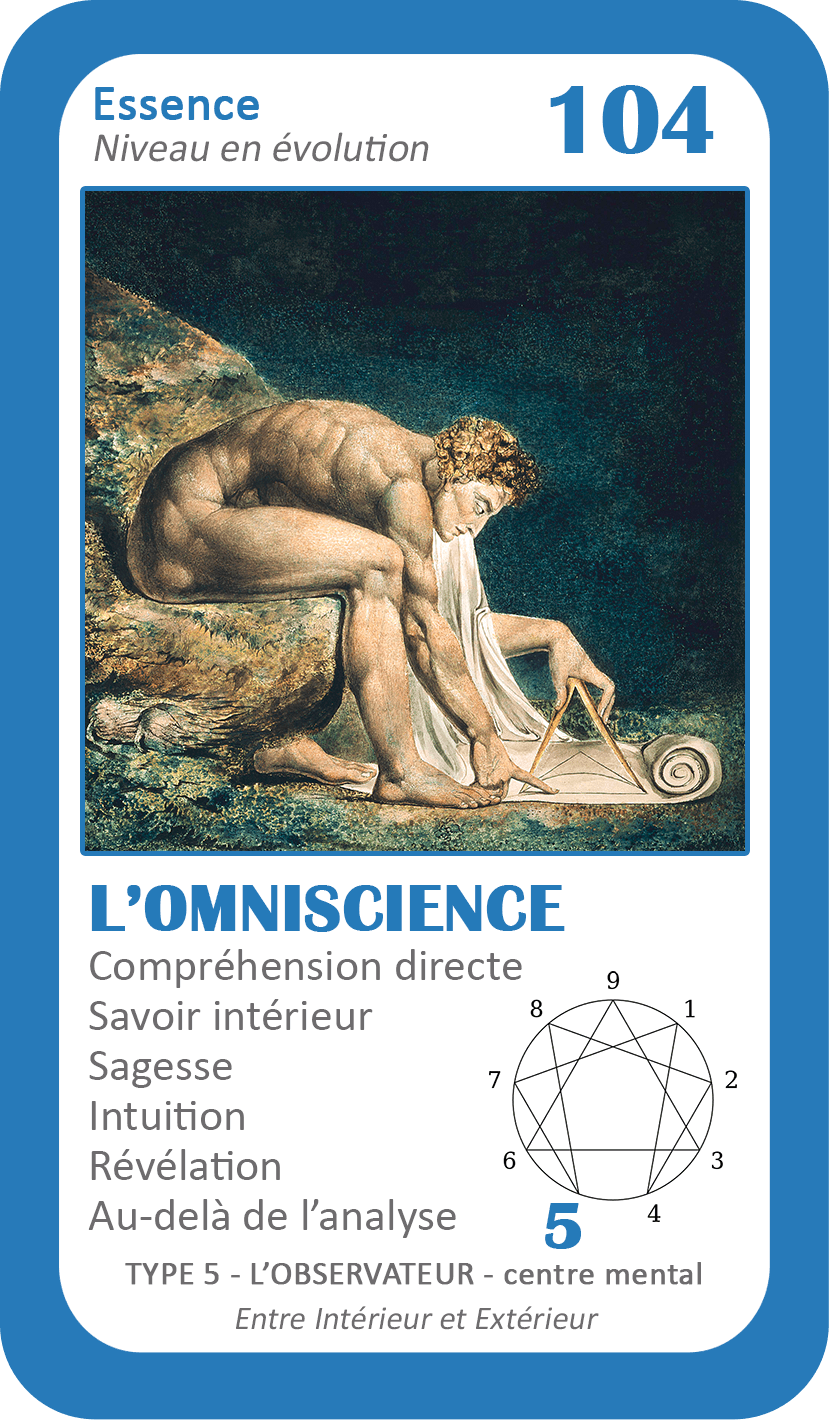L'Oracle de l'ennéagramme général : carte 104 L'Omniscience