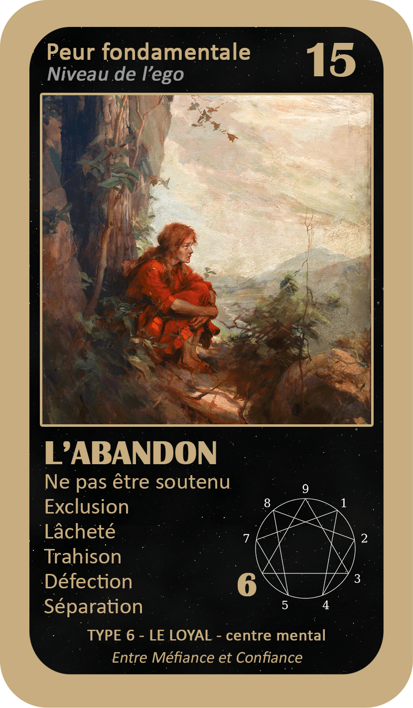 L'Oracle de l'ennéagramme général : carte 15 L'Abandon