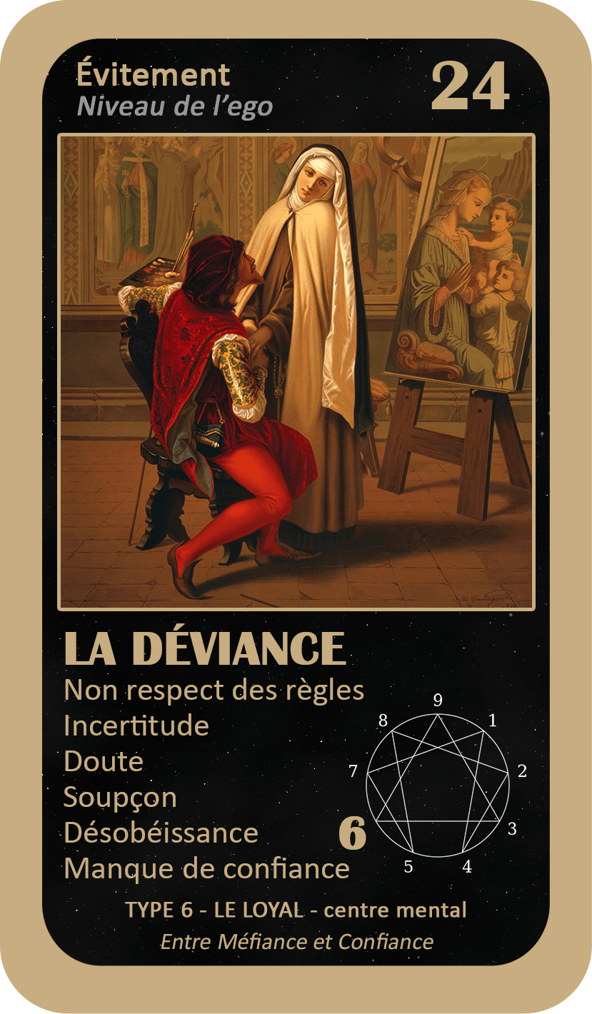 L'Oracle de l'ennéagramme général : carte 24 La Déviance