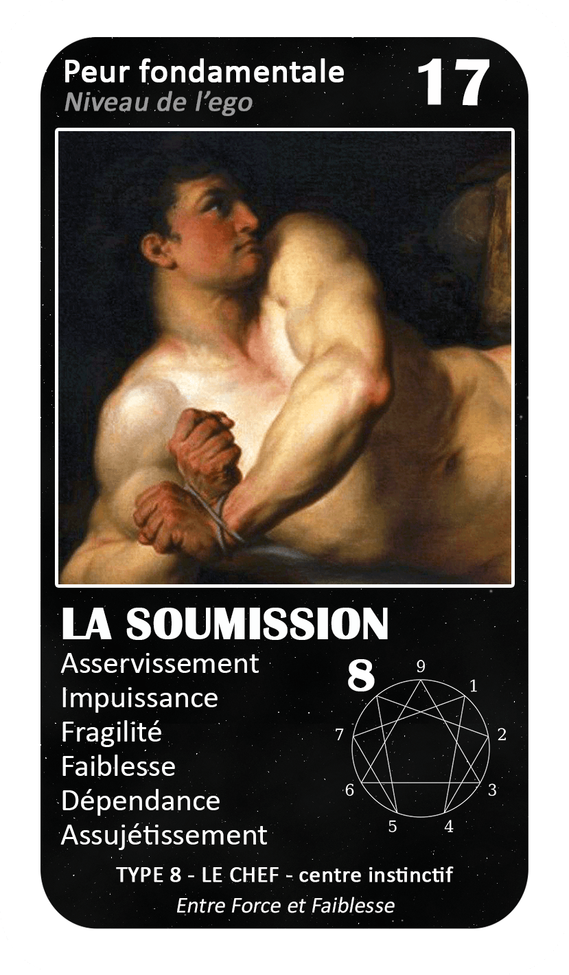 L'Oracle de l'ennéagramme général : carte 17 La Soumission