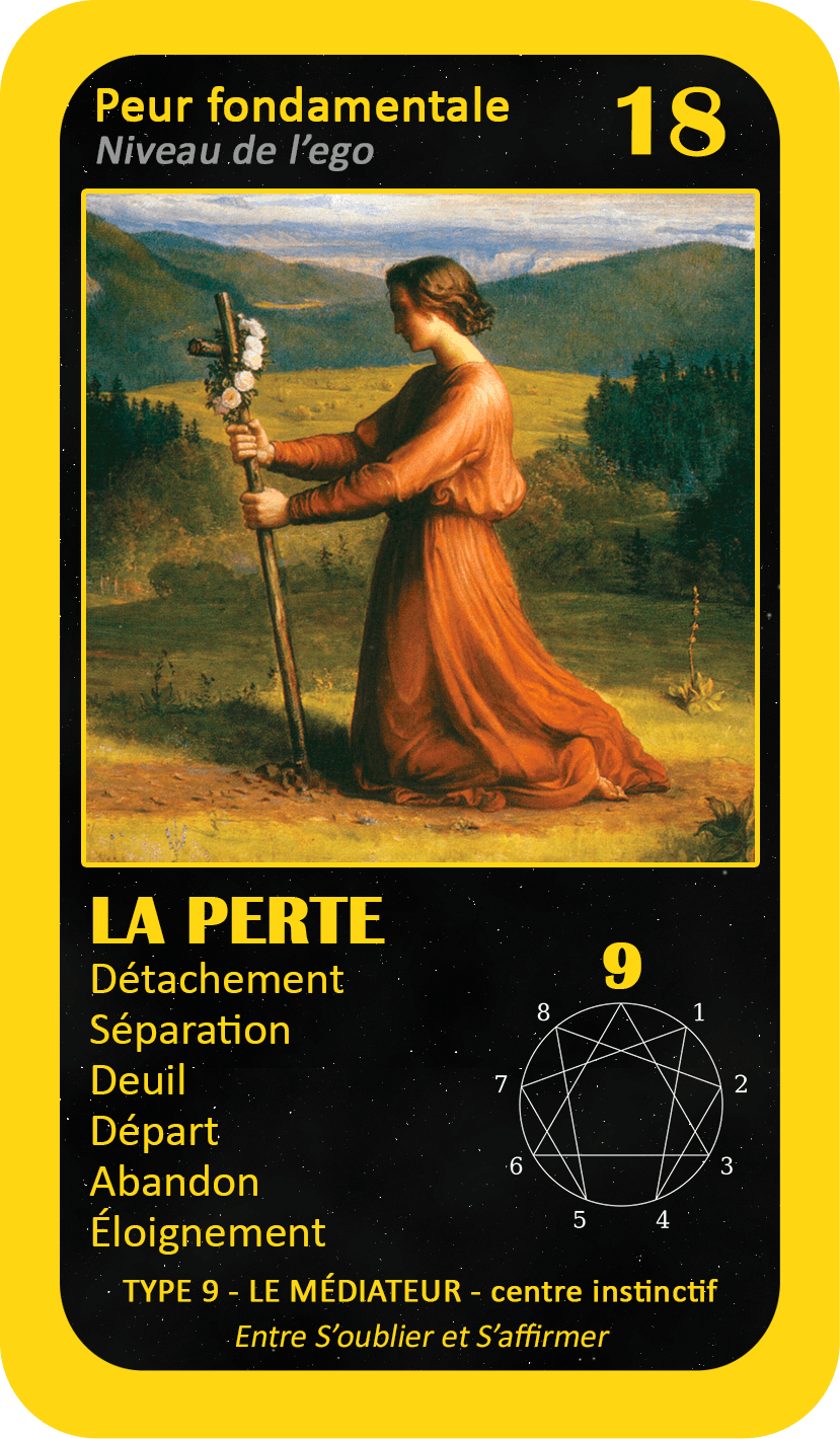 L'Oracle de l'ennéagramme général : carte 18 La Perte