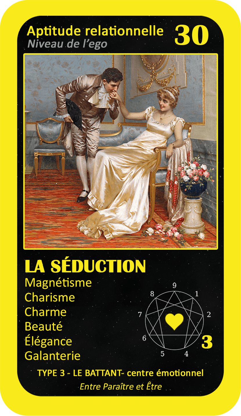 L'Oracle de l'ennéagramme sentimental : carte 30 La Séduction