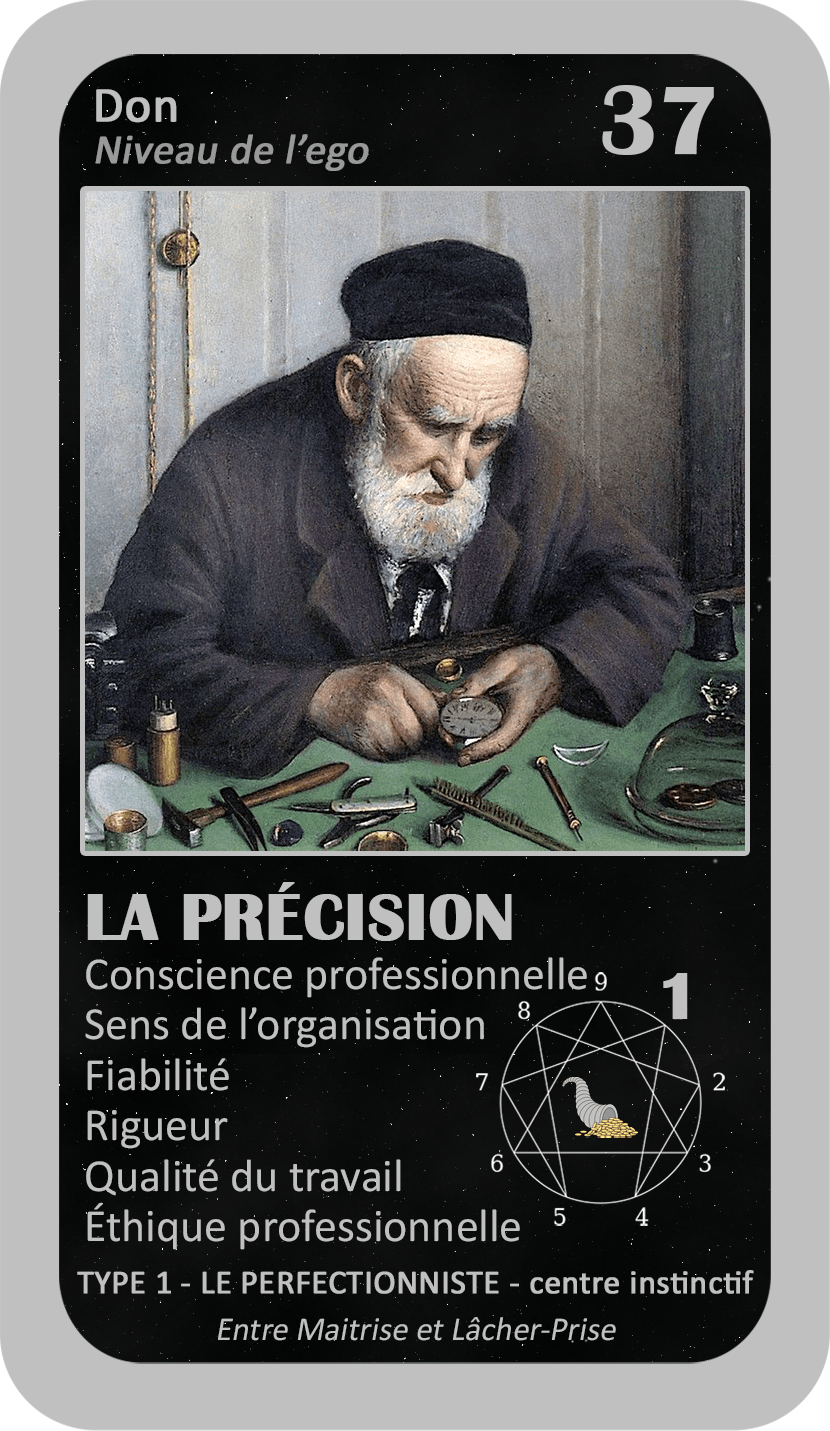 L'Oracle de l'ennéagramme professionnel : carte 37 La Précision