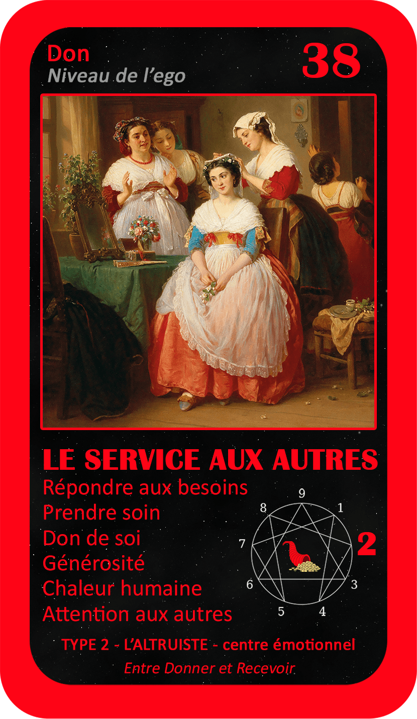 L'Oracle de l'ennéagramme professionnel : carte 38 Le Service aux Autres