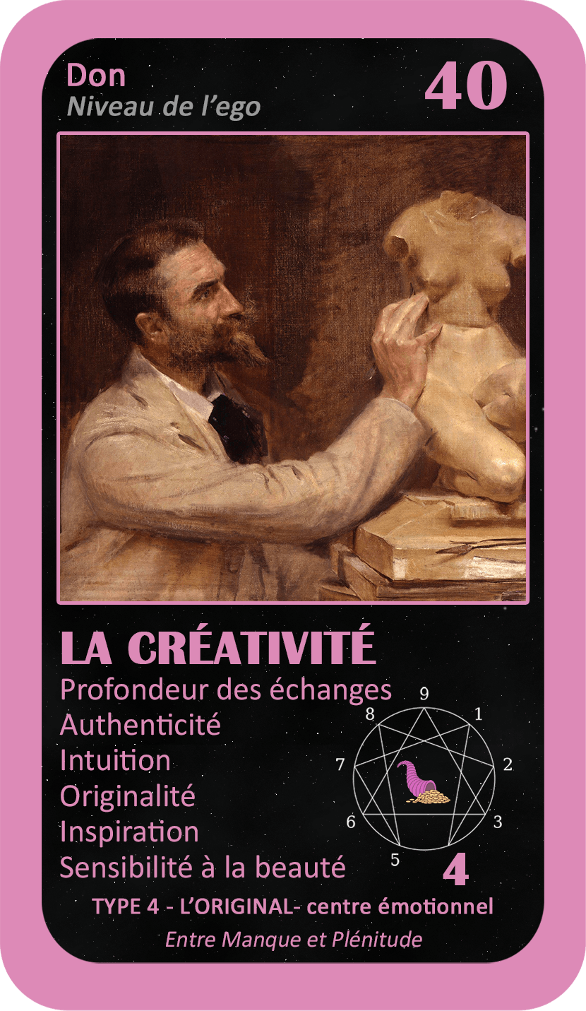 L'Oracle de l'ennéagramme professionnel : carte 40 La Créativité