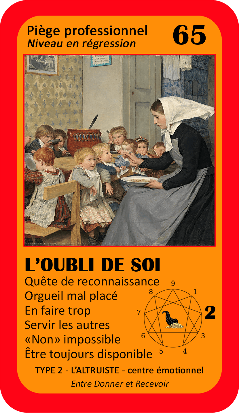 L'Oracle de l'ennéagramme professionnel : carte 65 L'Oubli de Soi