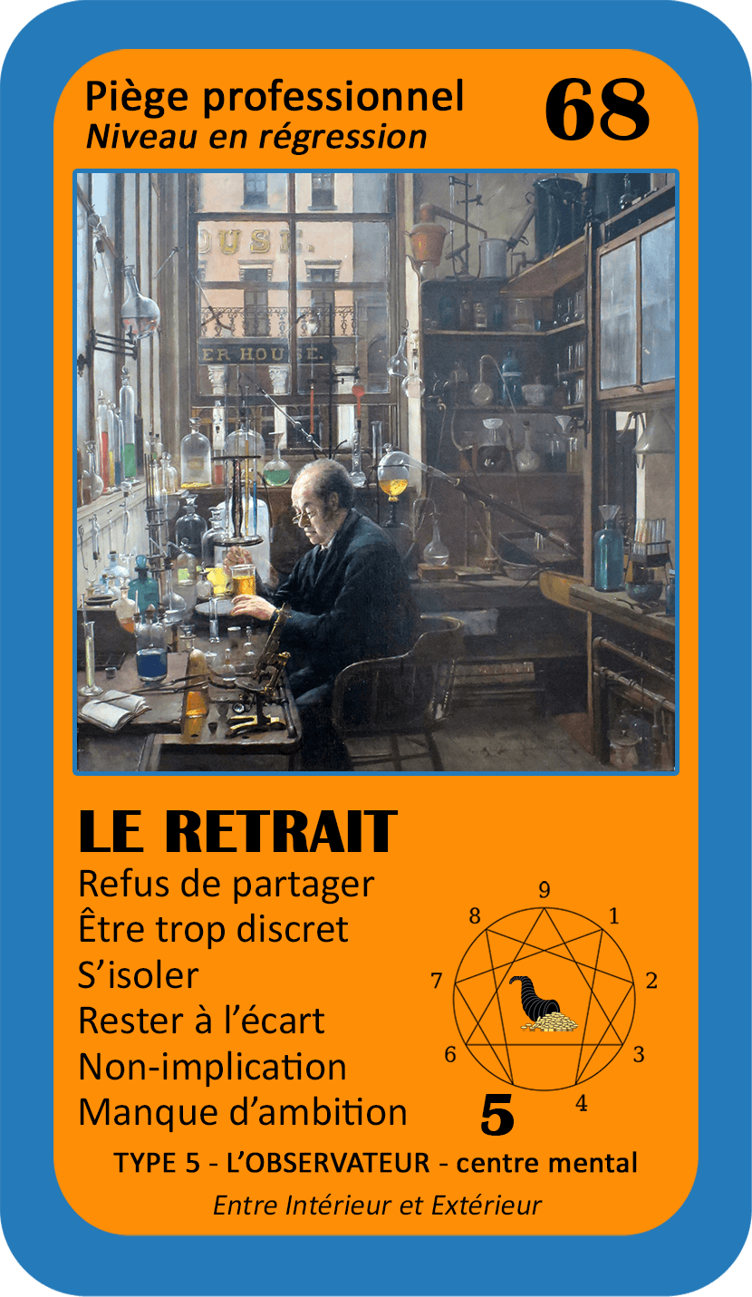 L'Oracle de l'ennéagramme professionnel : carte 68 Le Retrait
