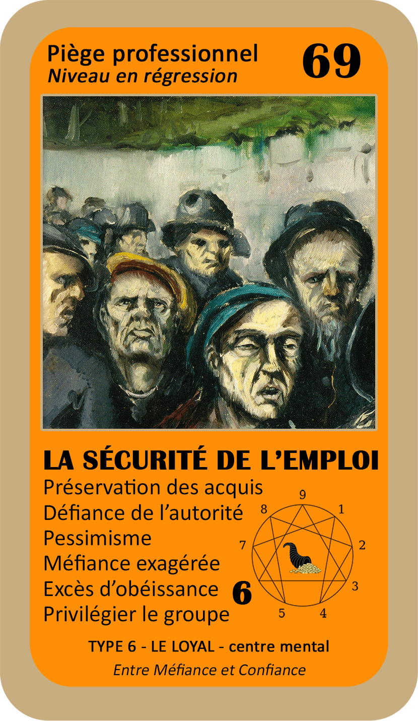 L'Oracle de l'ennéagramme professionnel : carte 69 La Sécurité de l'Emploi