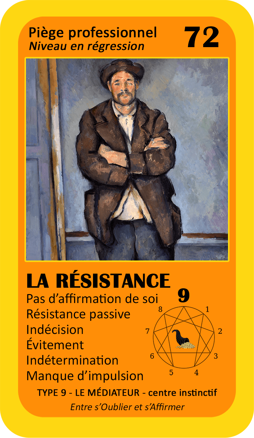 L'Oracle de l'ennéagramme professionnel : carte 72 La Résistance