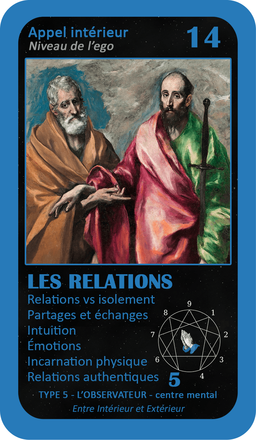 L'Oracle de l'ennéagramme mystique : carte 14 Les Relations