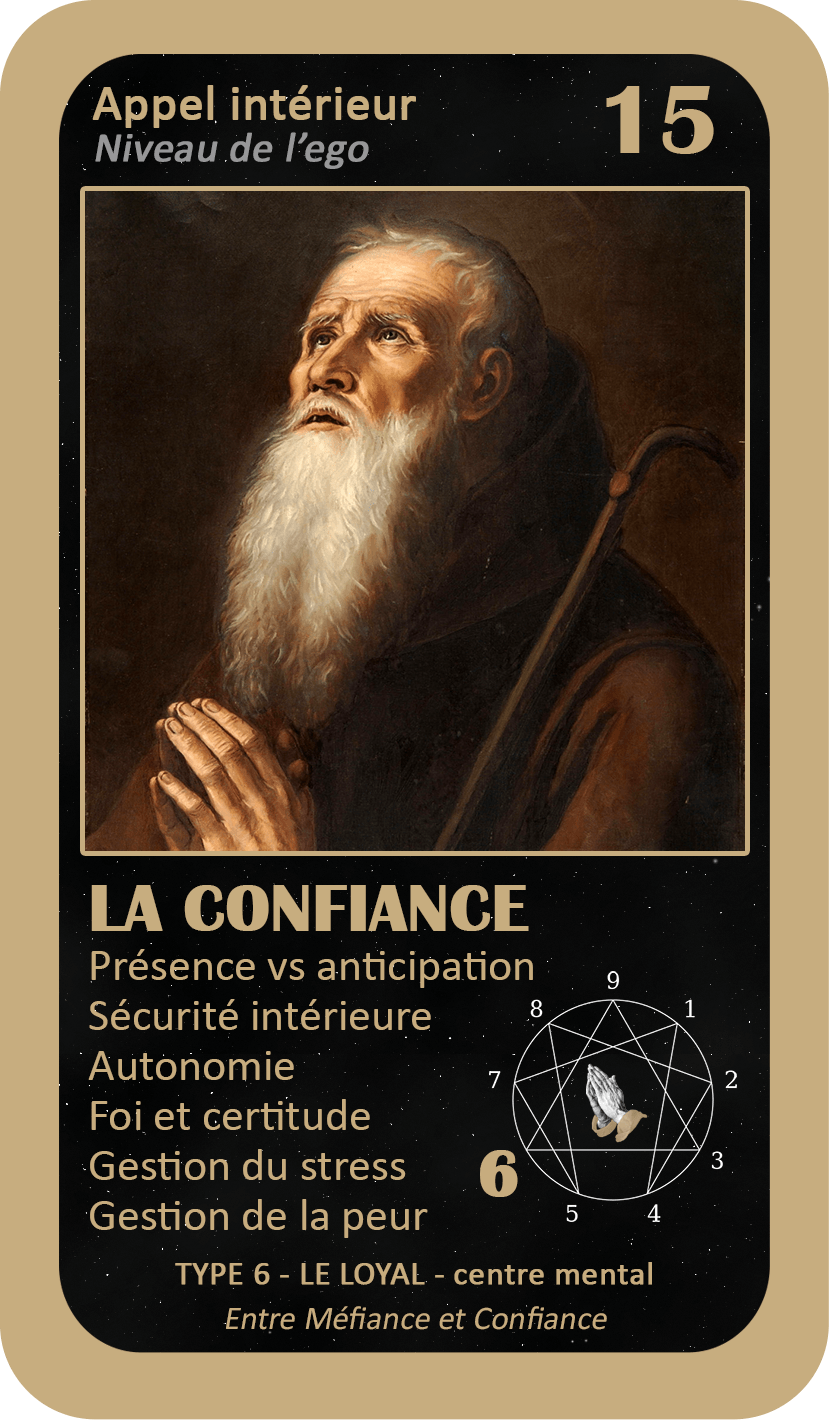 L'Oracle de l'ennéagramme mystique : carte 15 La Confiance