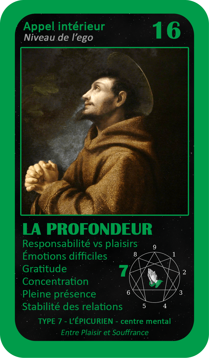 L'Oracle de l'ennéagramme mystique : carte 16 La Profondeur
