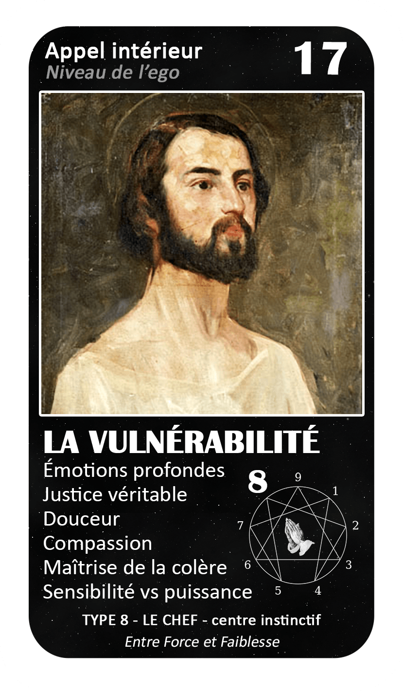 L'Oracle de l'ennéagramme mystique : carte 17 La Vulnérabilité