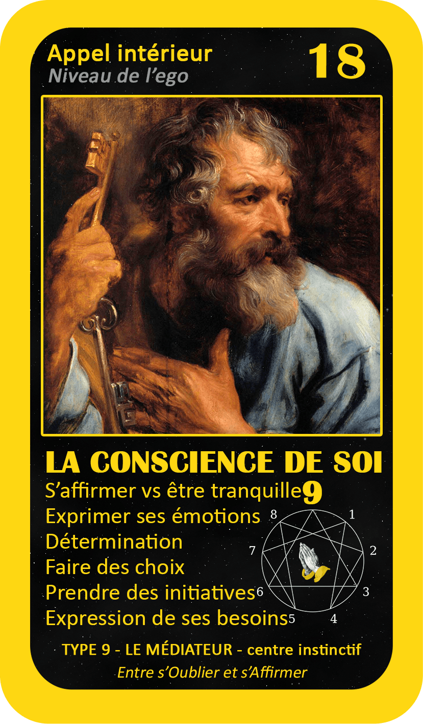 L'Oracle de l'ennéagramme mystique : carte 18 La Conscience de Soi