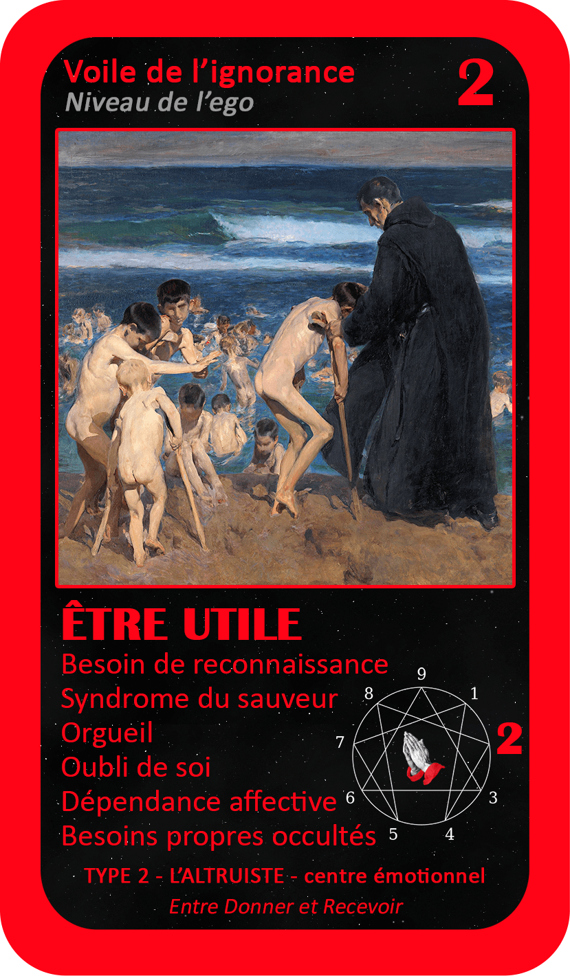 L'Oracle de l'ennéagramme mystique : carte 2 Être Utile