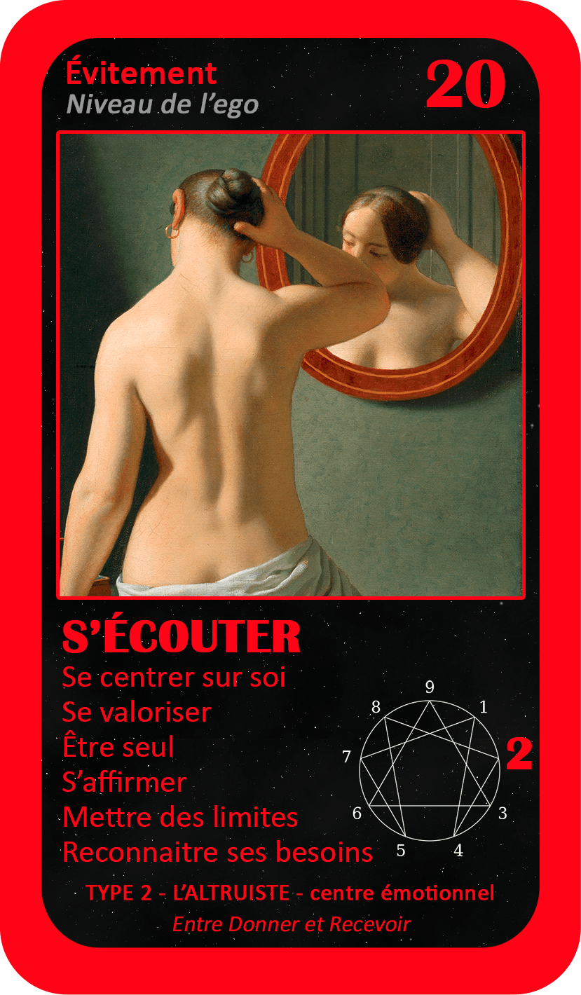 L'Oracle de l'ennéagramme général : carte 20 S'Écouter