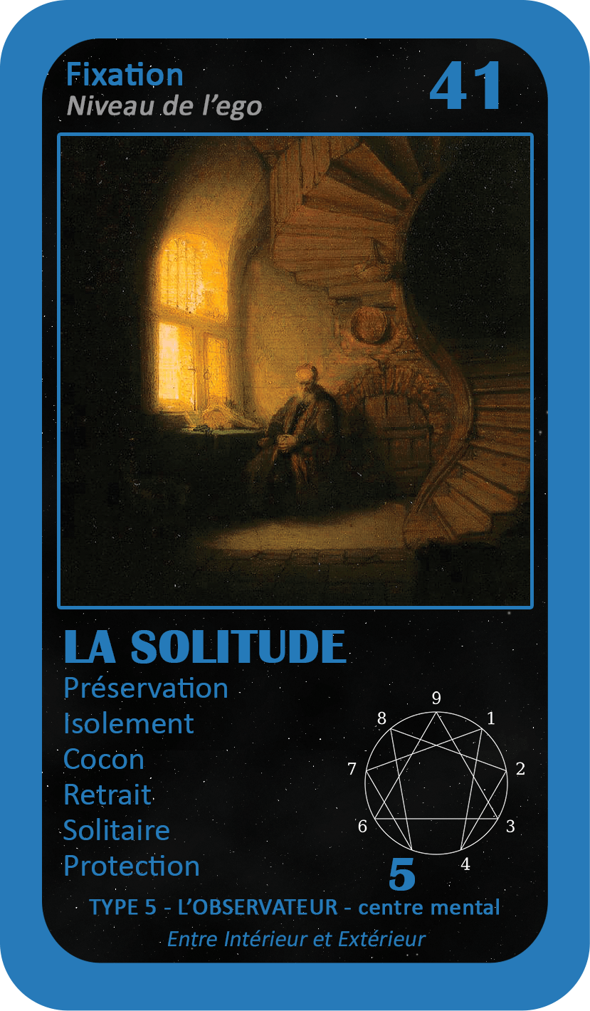 L'Oracle de l'ennéagramme général : carte 41 La Solitude