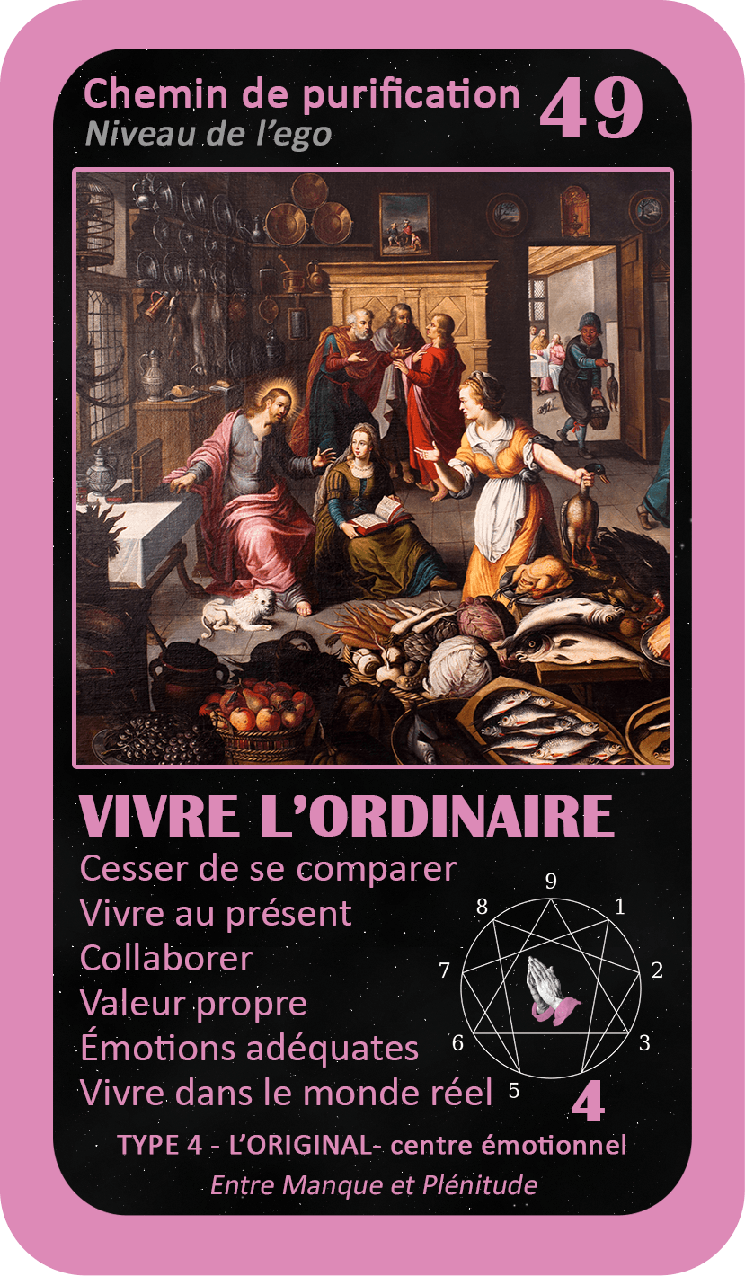 L'Oracle de l'ennéagramme mystique : carte 49 Vivre l'Ordinaire