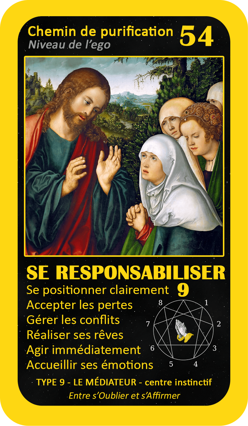 L'Oracle de l'ennéagramme mystique : carte 54 Se Responsabiliser