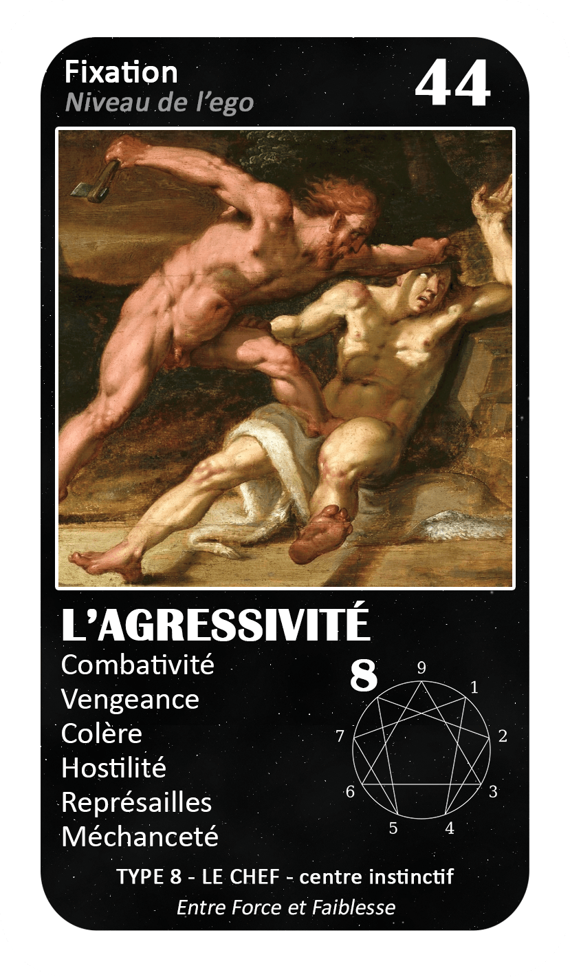 L'Oracle de l'ennéagramme général : carte 44 L'Agressivité