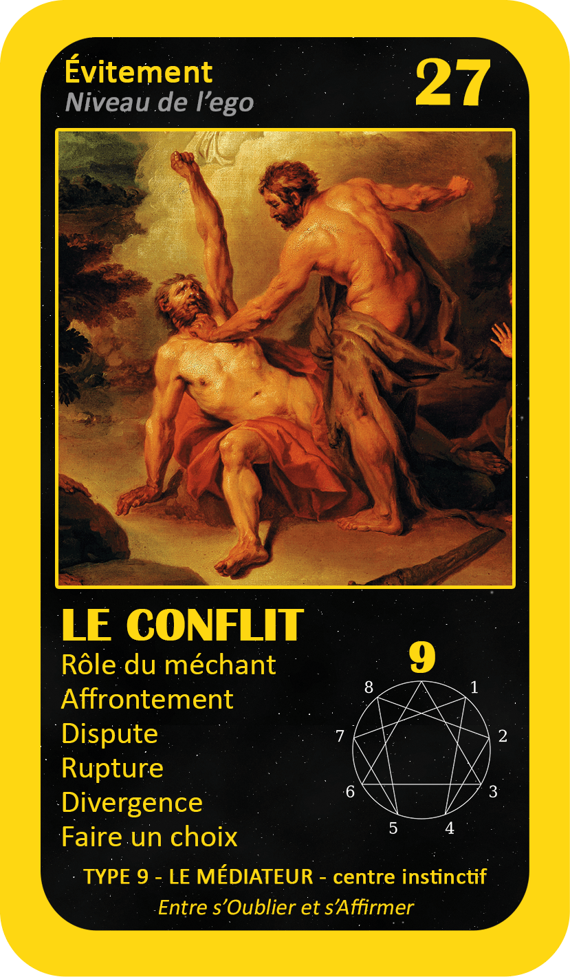 L'Oracle de l'ennéagramme général : carte 27 Le Conflit