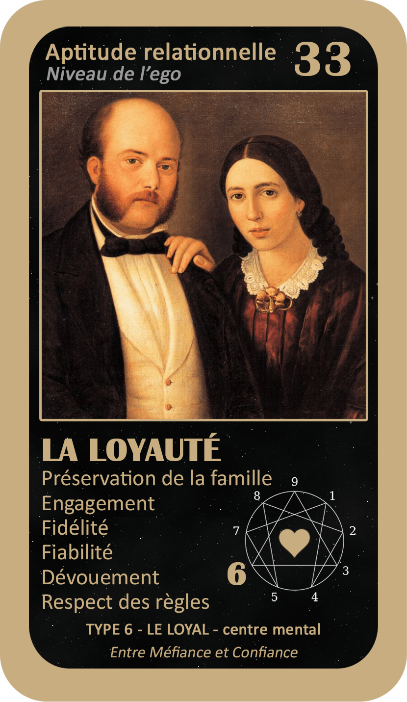 L'Oracle de l'ennéagramme sentimental : carte 33 La Loyauté