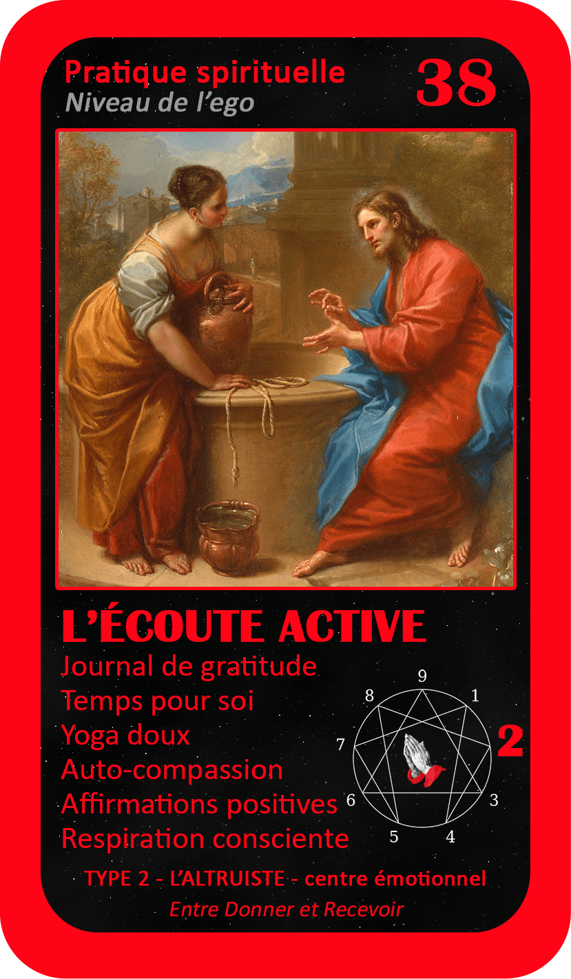L'Oracle de l'ennéagramme mystique : carte 38 L'Écoute Active