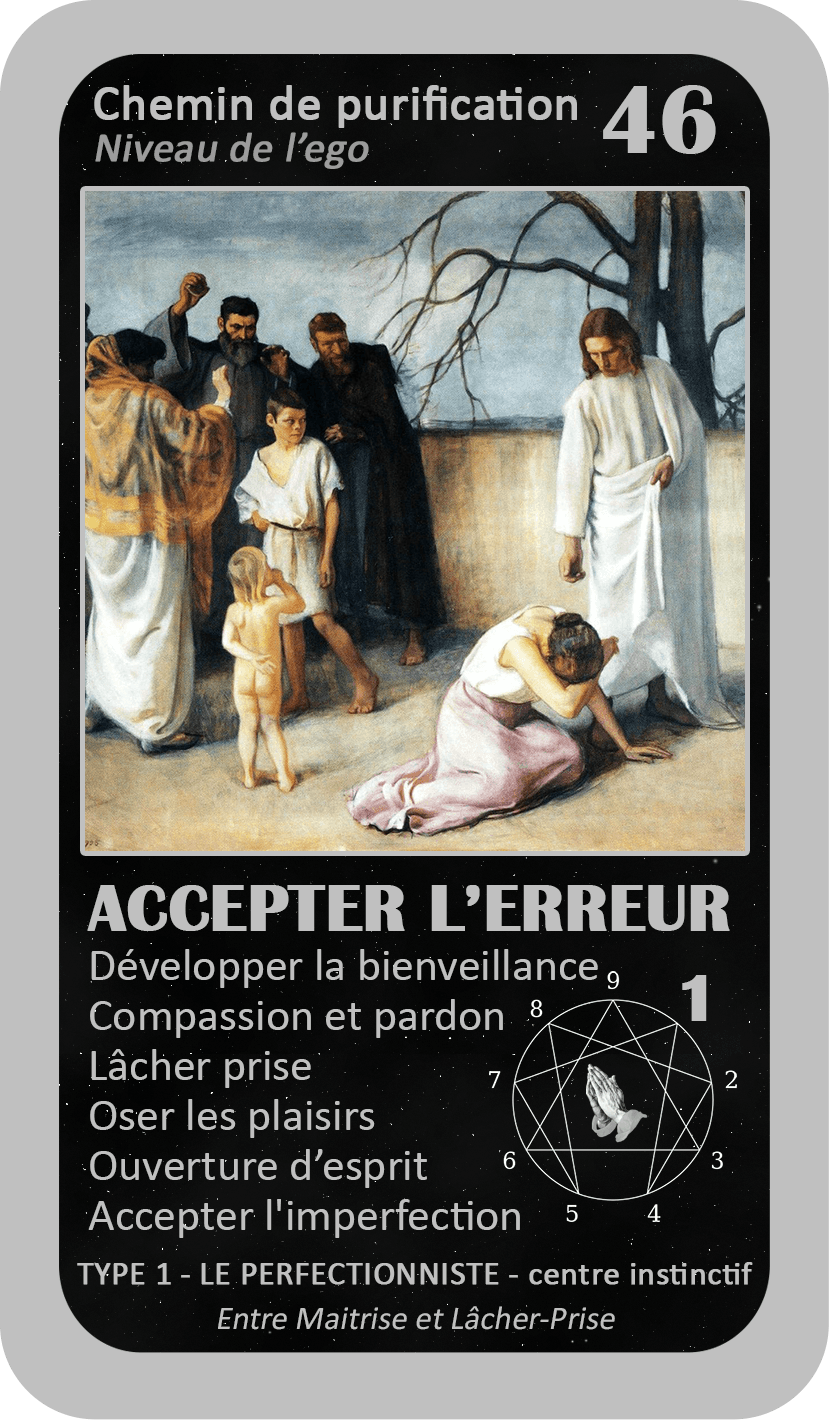 L'Oracle de l'ennéagramme mystique : carte 46 Accepter l'Erreur