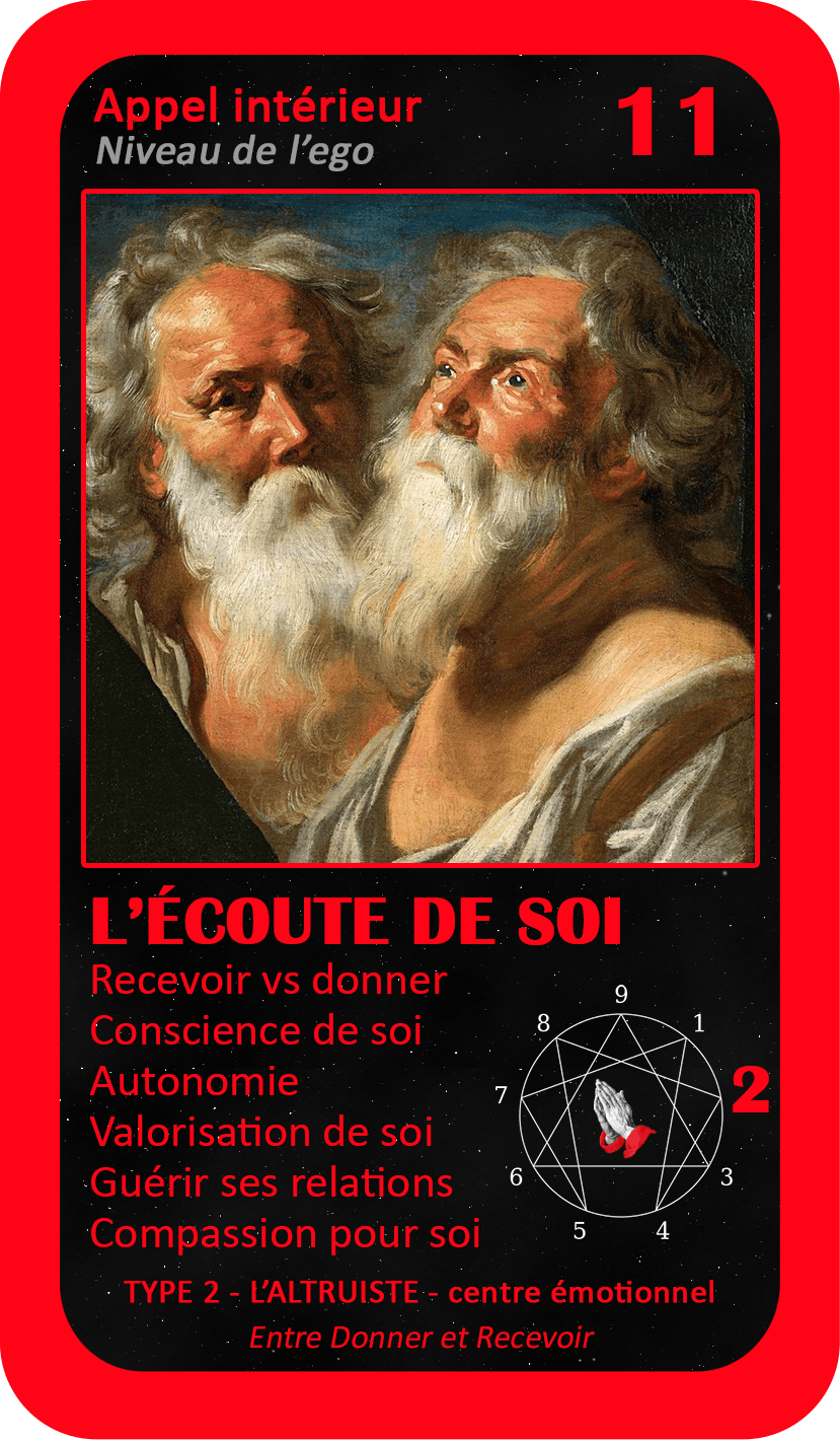 L'Oracle de l'ennéagramme mystique : carte 11 L'Écoute de Soi