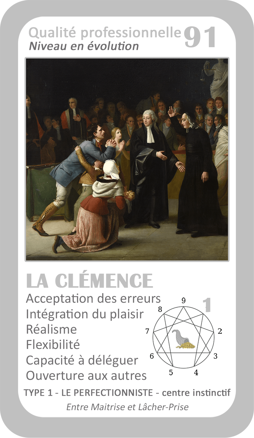 L'Oracle de l'ennéagramme professionnel : carte 91 La Clémence