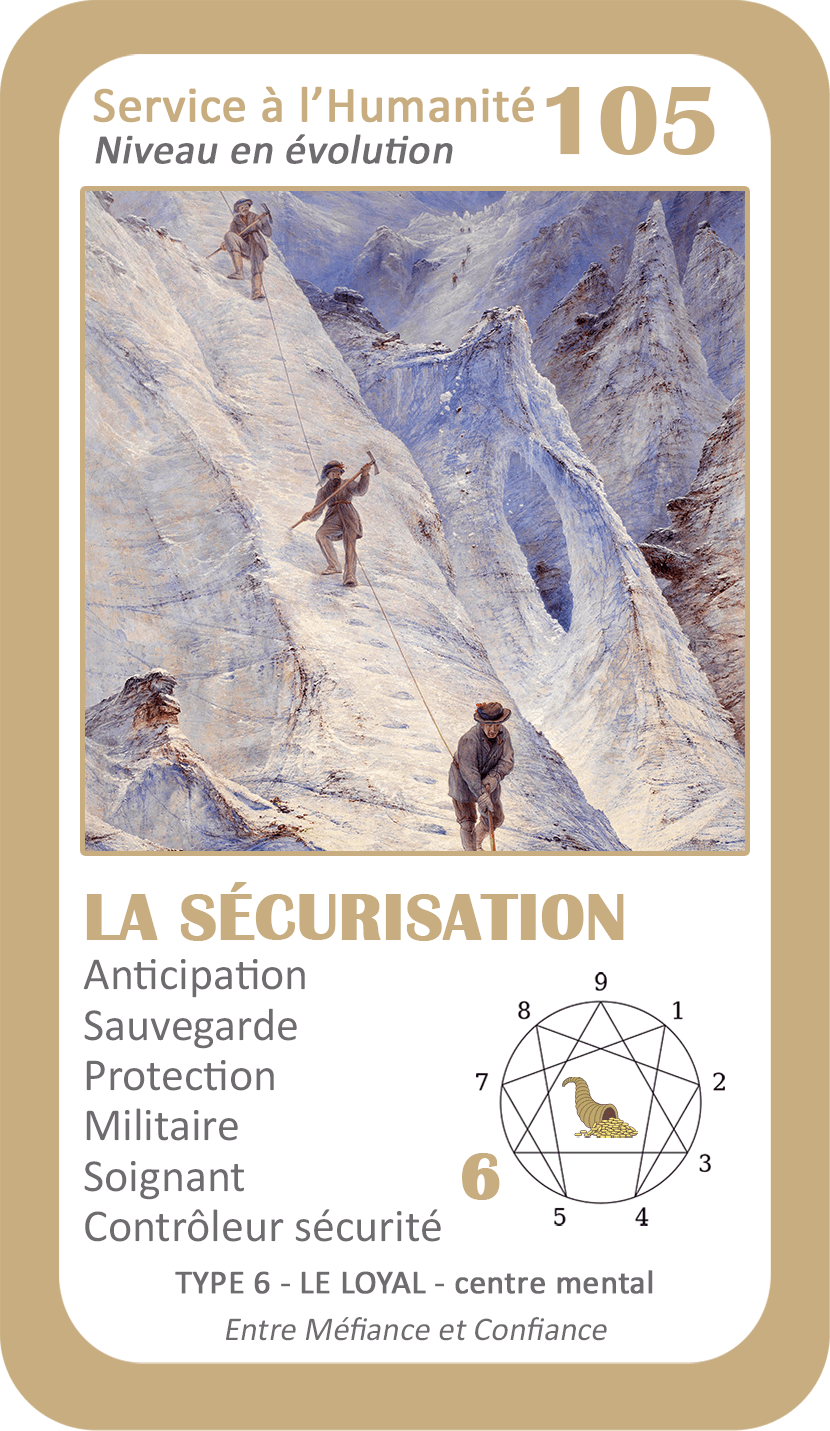 L'Oracle de l'ennéagramme professionnel : carte 105 La Sécurisation