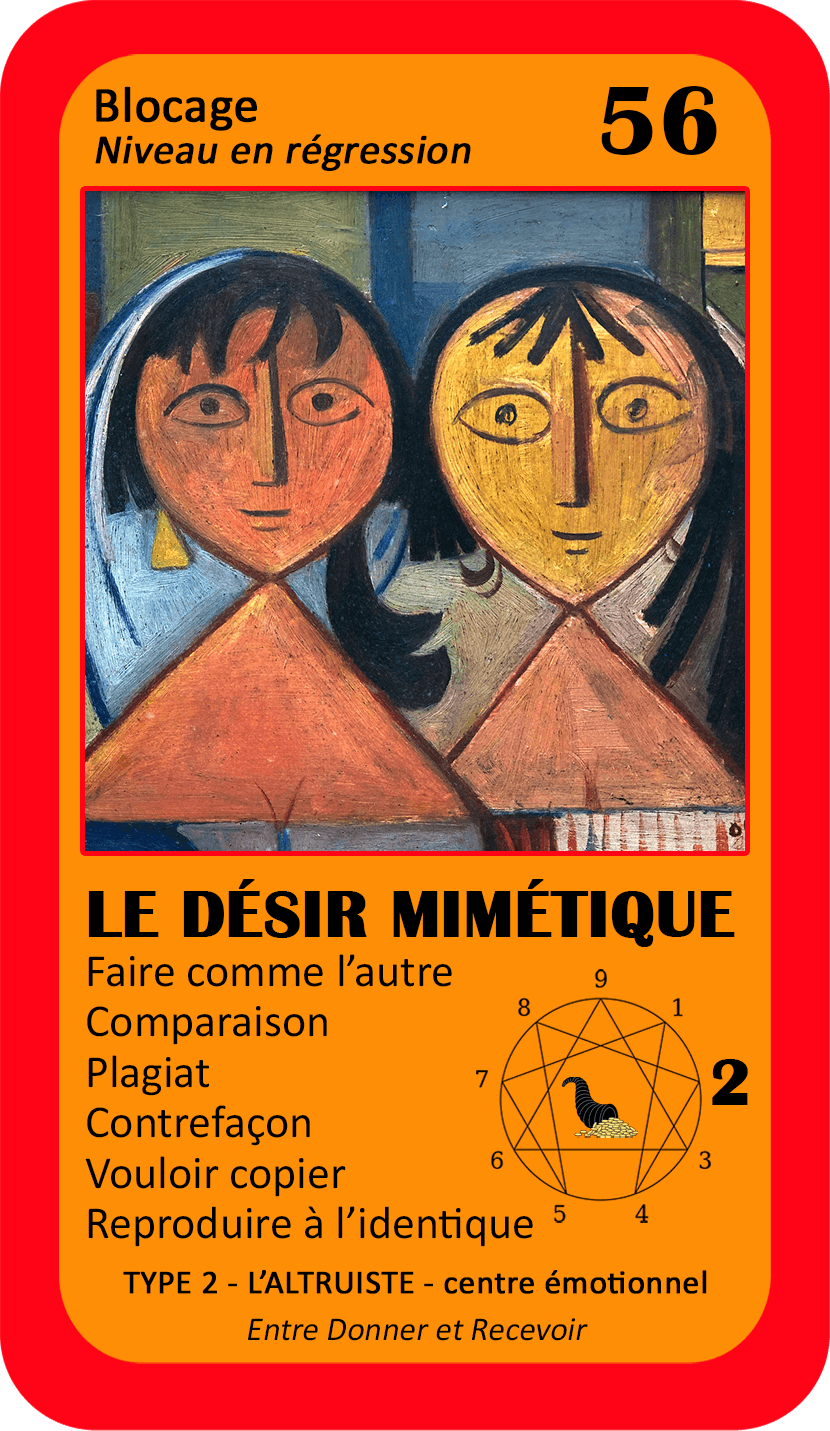 L'Oracle de l'ennéagramme professionnel : carte 56 Le Désir Mimétique