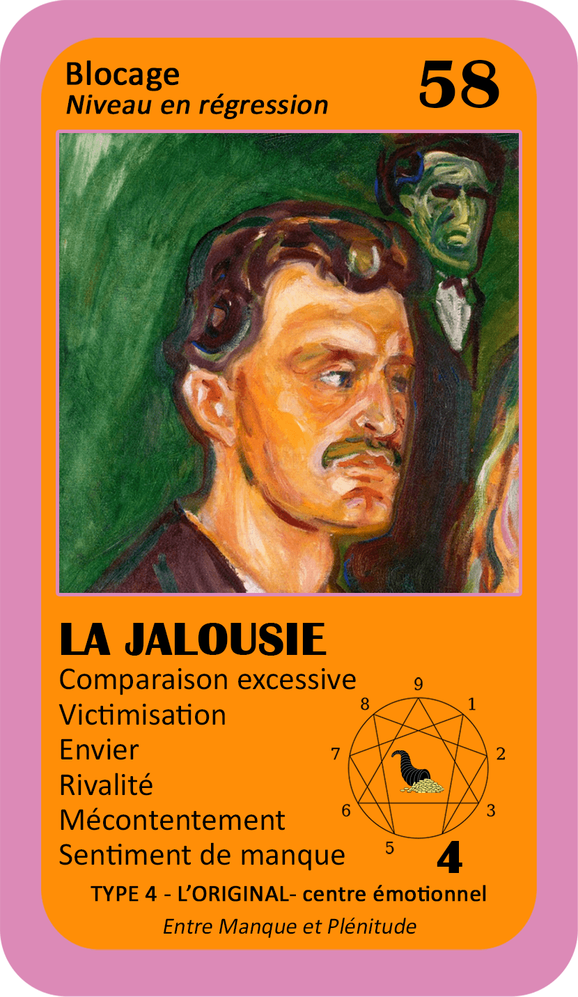 L'Oracle de l'ennéagramme professionnel : carte 58 La Jalousie
