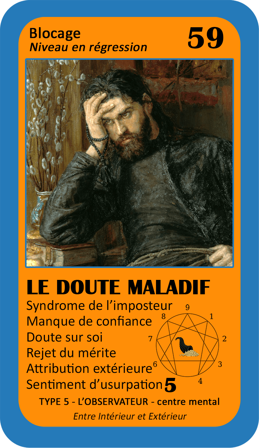 L'Oracle de l'ennéagramme professionnel : carte 59 Le Doute Maladif
